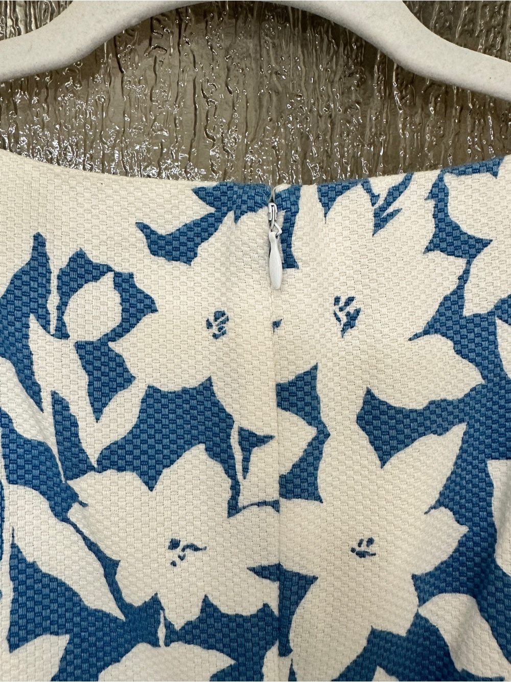 Talbots Blue and White Floral Shift Dress - Picture 8 of 15